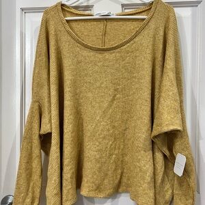 Altar'd State Soft Yellow Knit Sweater